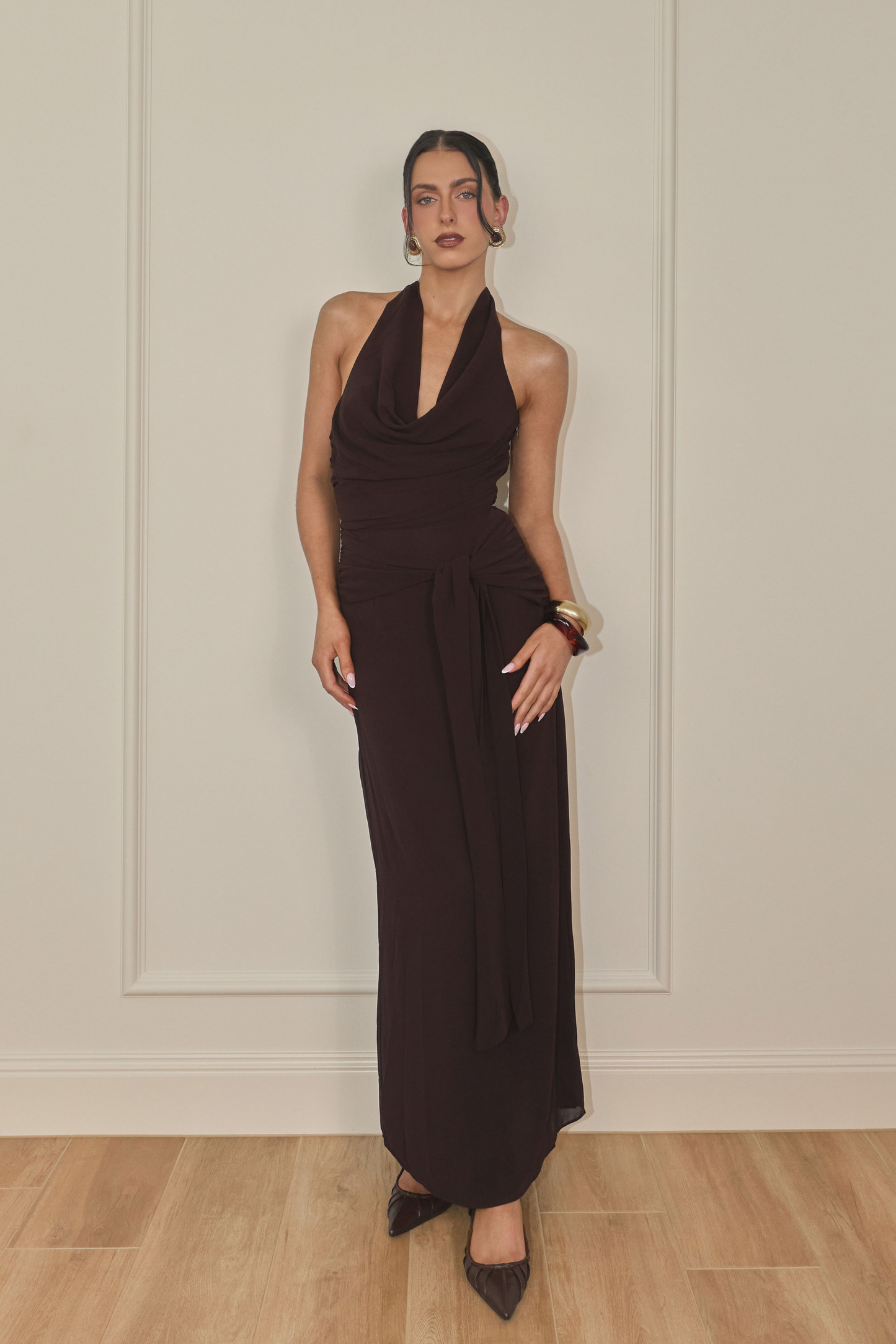 ARABELLA MAXI DRESS CACAO