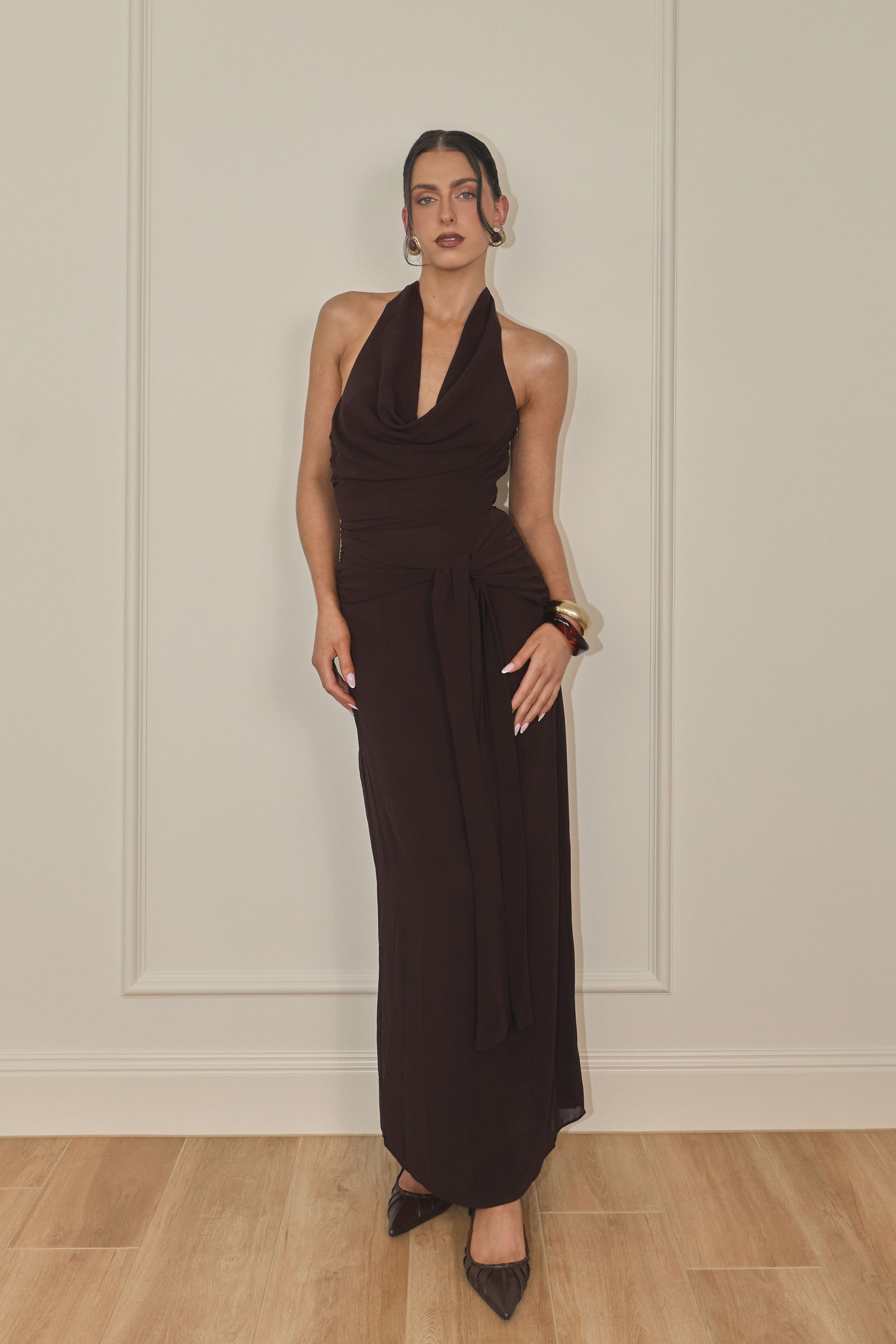 ARABELLA MAXI DRESS CACAO