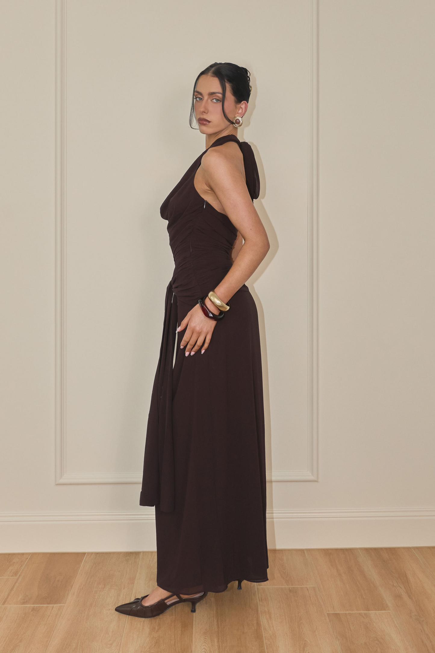 ARABELLA MAXI DRESS CACAO