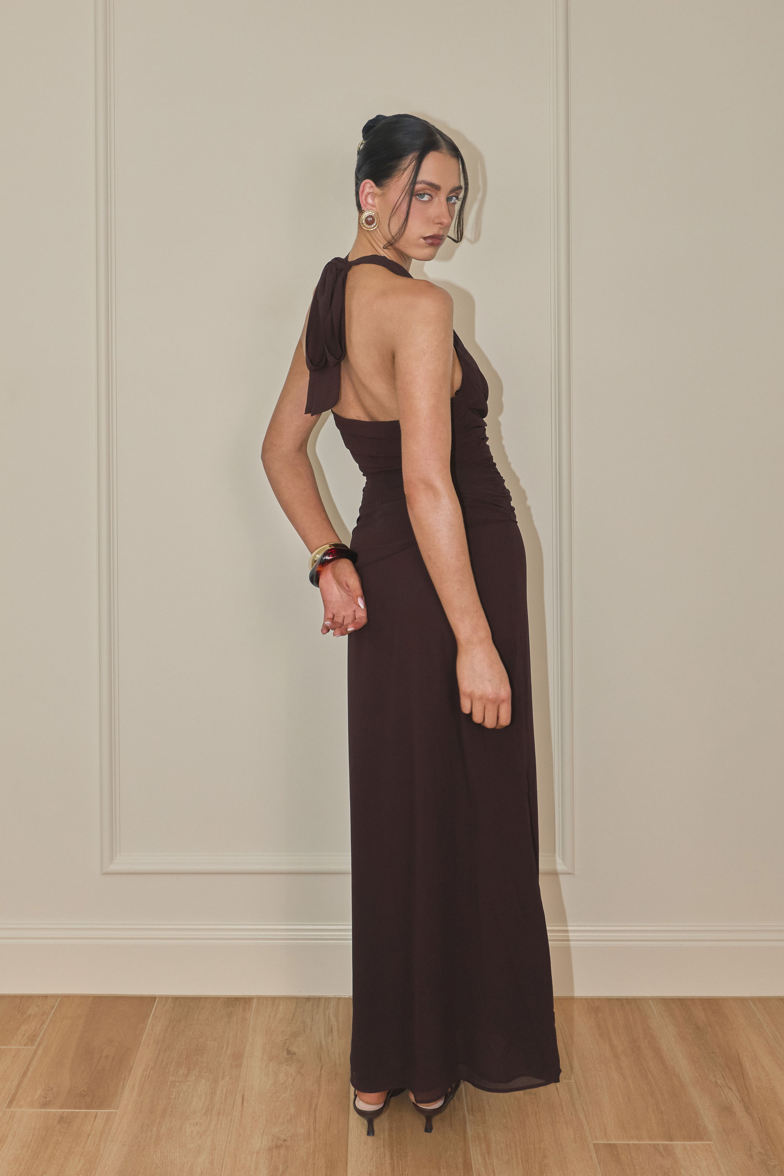 ARABELLA MAXI DRESS CACAO