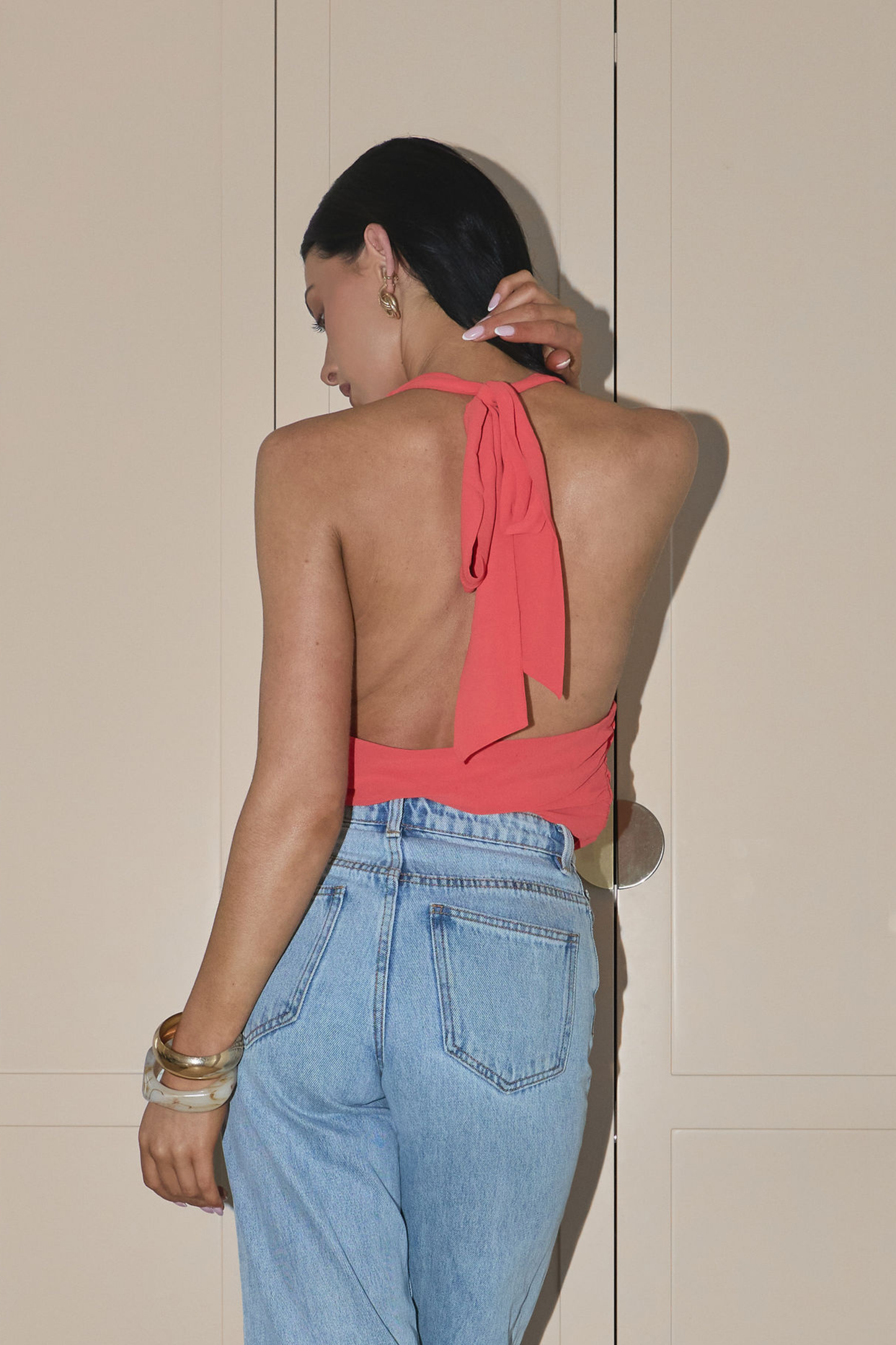 ARABELLA BODYSUIT CORAL